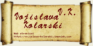 Vojislava Kolarski vizit kartica